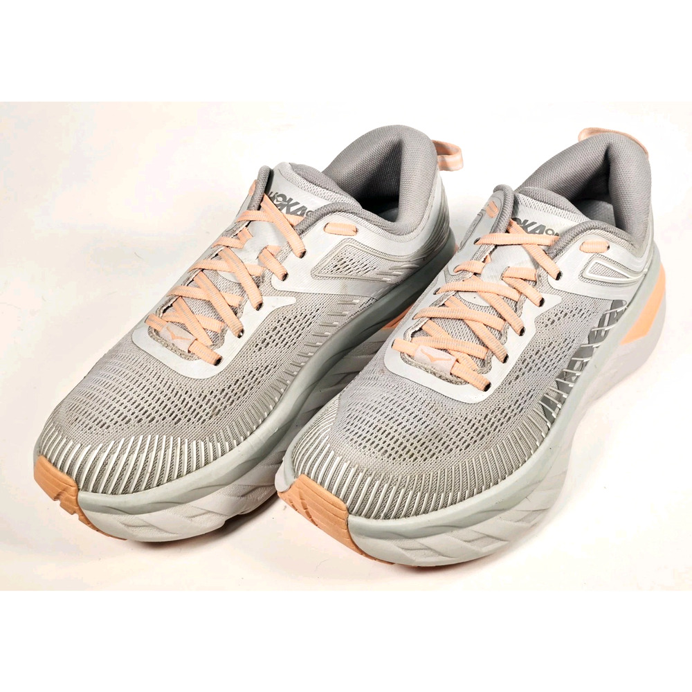 Hoka One One Bondi 7 Harbor Mist/Sharkskin Women's Sz 9 Athletic Shoes Sneakers - Picture 2 of 9